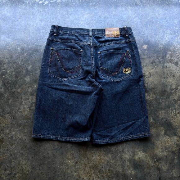 Rare Y2K Phat Farm Embroidered‎ Denim Shorts - Picture 1 of 4